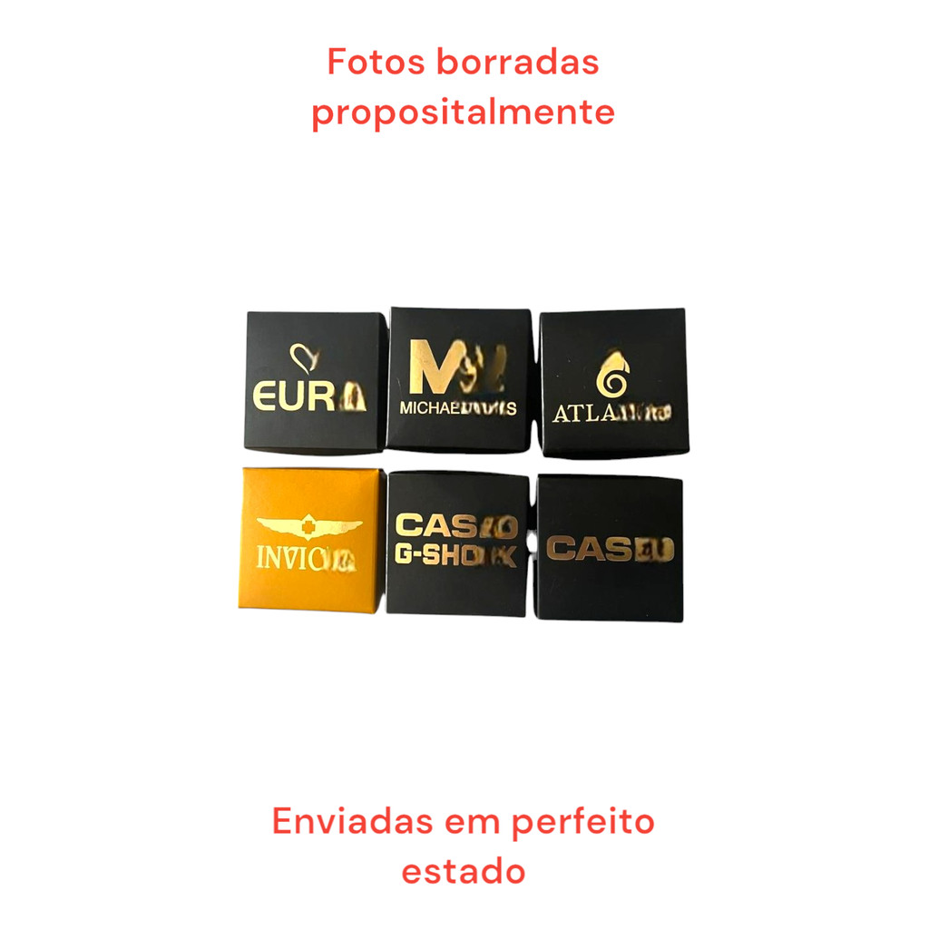 Caixinhas de Relogio Logo Caixa Completa Tampa