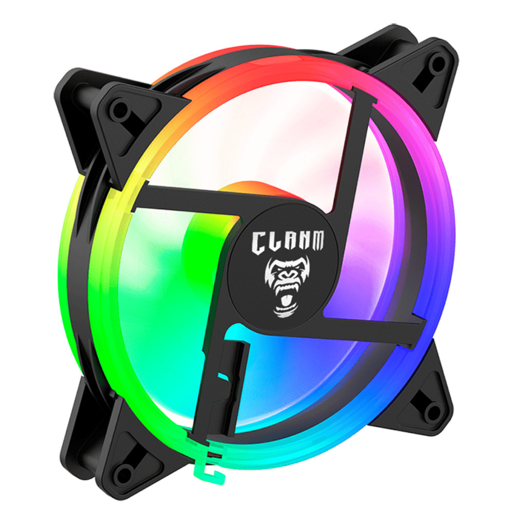 Cooler Fan Gamer Noto Rgb Clanm 4 Pinos Molex 120mm Kits DE 1 3 5 ou 7