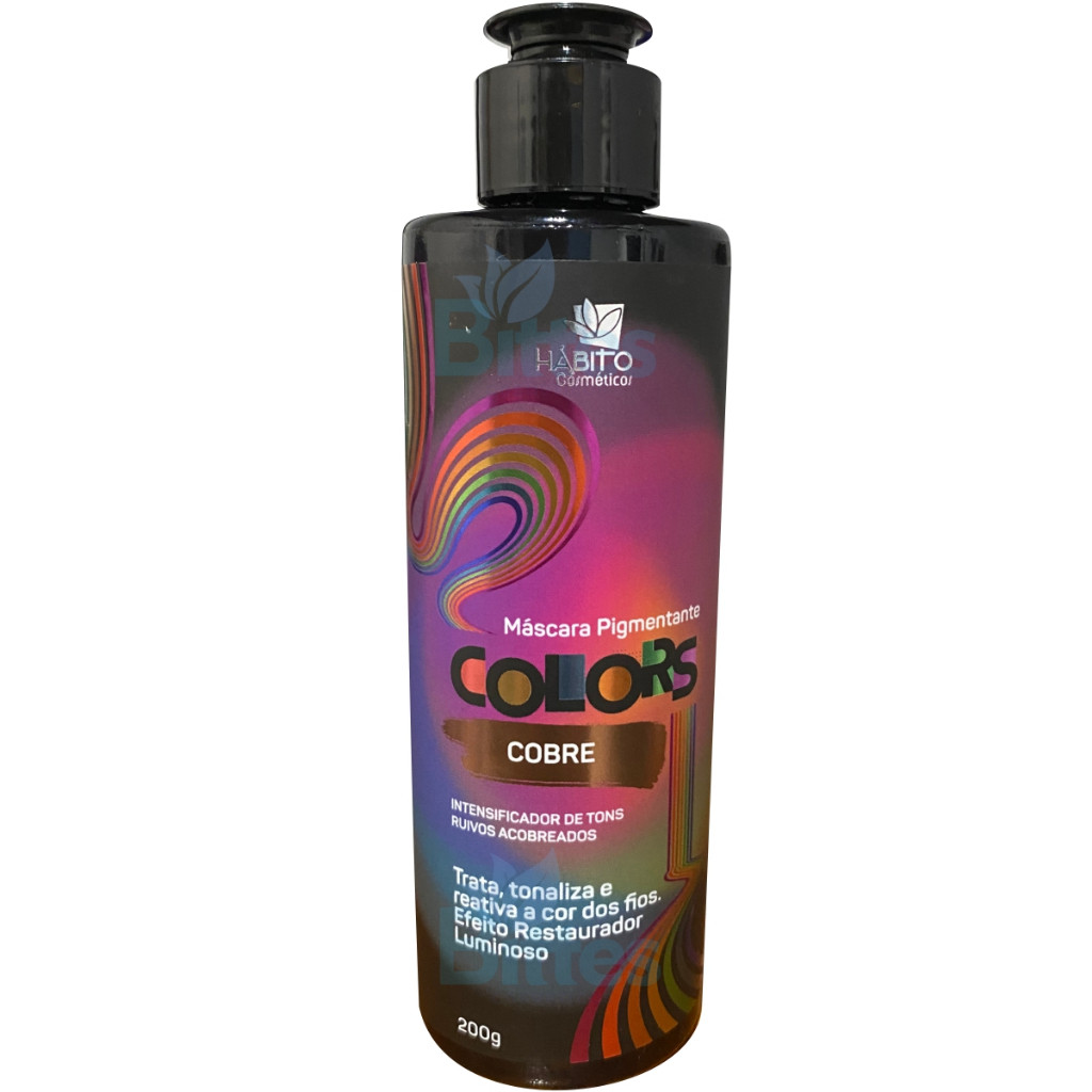 MÁSCARA PIGMENTANTE HÁBITO COSMÉTICOS RUIVOS ACOBREADOS TONALIZA