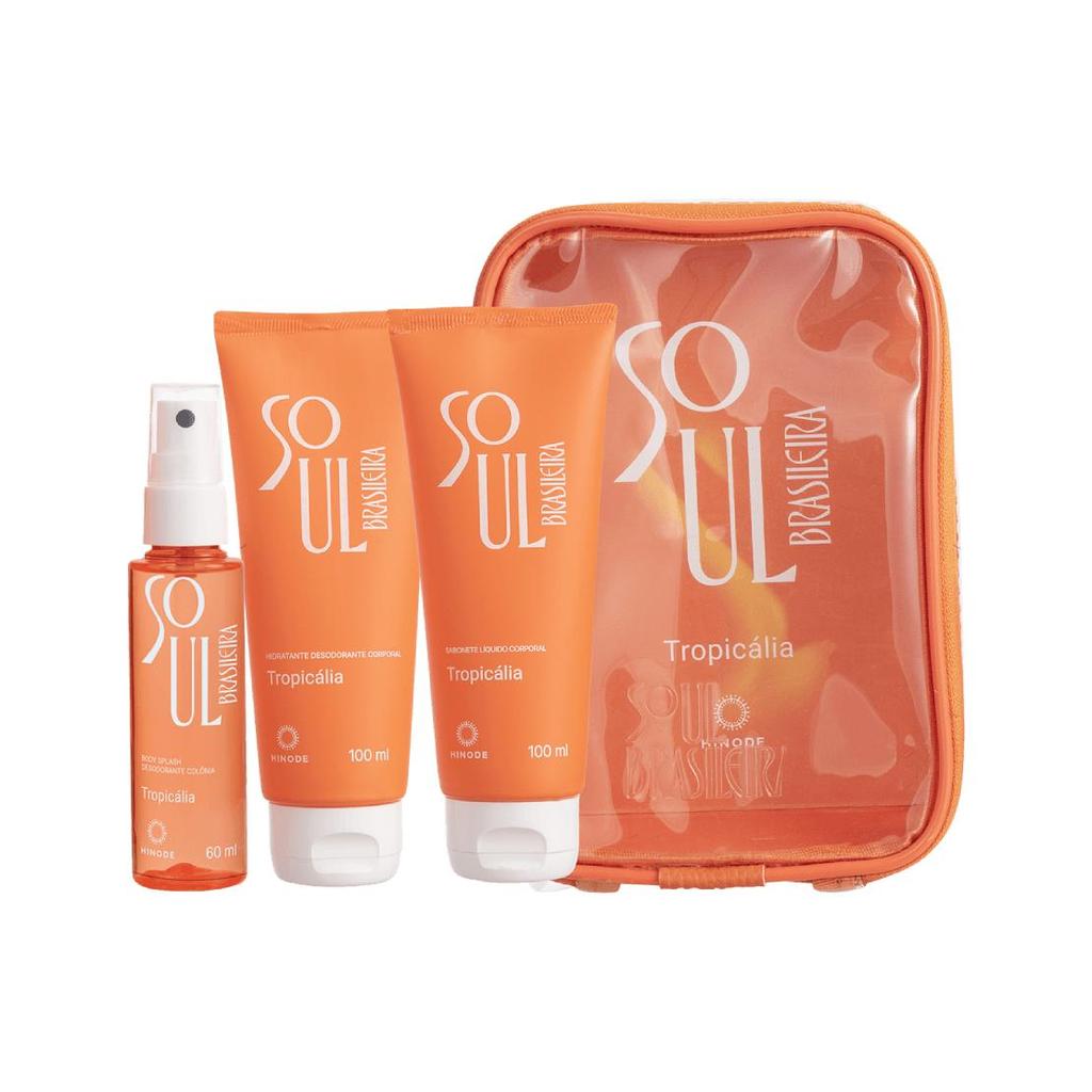 Kit Soul Brasileira Sabonete Líquido + Hidratante + Body Splash Natal 2025