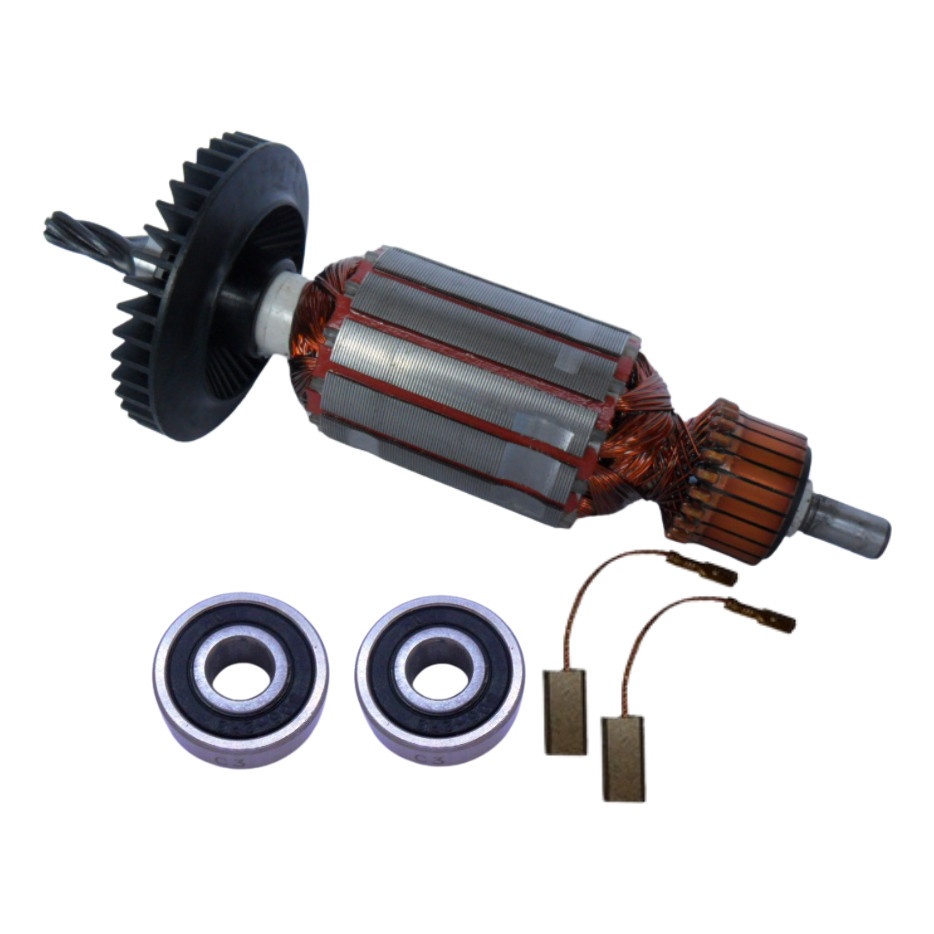 GGS27L 1215 Bosch Retificadeira Induzido Rotor 110V Rolamentos Escova Carvão