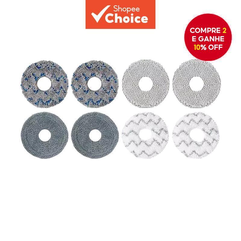  Pano de Esfregão a Vácuo para Ecovacs Xiaomi Roborock Dreame X10 X20 L10s Limpador Robô