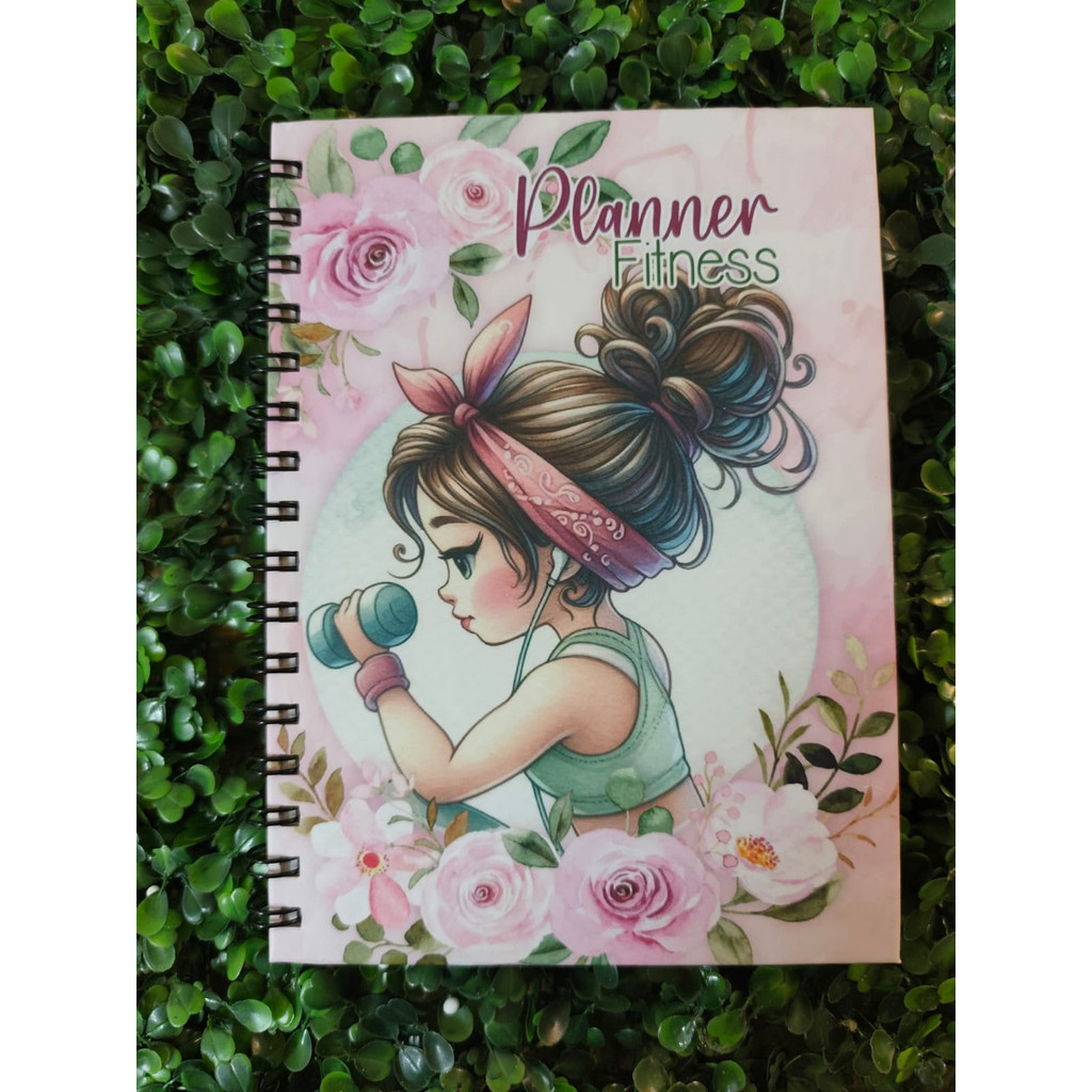 Planner Fitness A5 | Capa Dura Laminada | 12 Meses