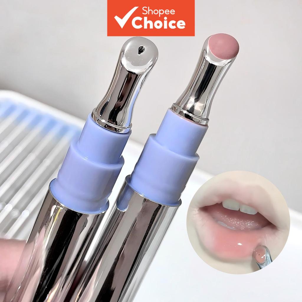 Ice-Cool Hidratante Lip Gloss Mirror-Finish Pouty Glass Lips Leve E , Suave , Ricamente Pigmentado , Ilumina A Tez