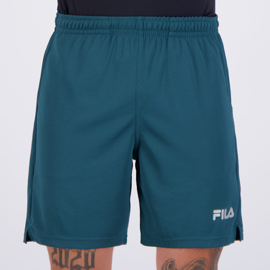 Bermuda Fila Sport 7,5 Verde Floresta em Oferta na Shopee