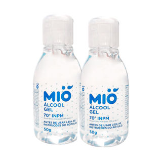 Kit 2 Álcool Gel 70% Mió Antisséptico 50g em Oferta na Shopee