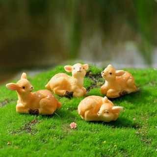 4 Pçs Mini Cervos Estátua Em Miniatura Ornamentos De Artificial Bonito Sika Estatuetas Resina Artesanato Micro Paisagem em Oferta na Shopee