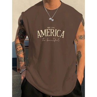 Regata Machão América the beautiful Camisa Cavada Algodão Masculina Casual Treino Esporte Casua em Oferta na Shopee