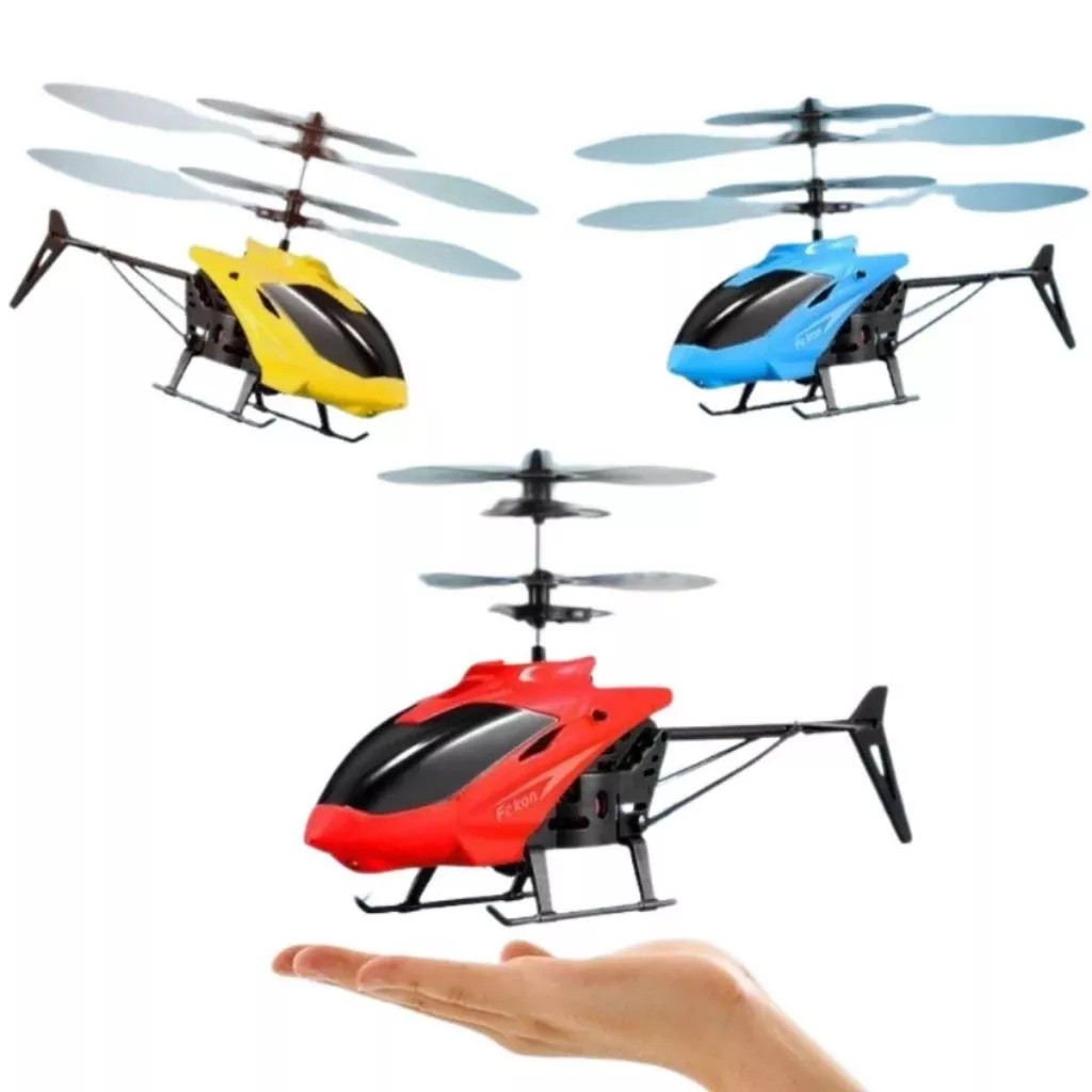 Helicoptero Brinquedo Sensor de Mão com Luz LED – Voo Interativo e Cheio de Diversão