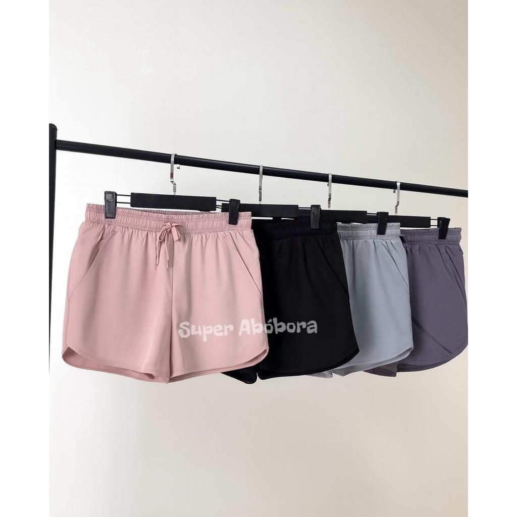 Short Duplo Fitness Academia Com Detalhe em DryFit