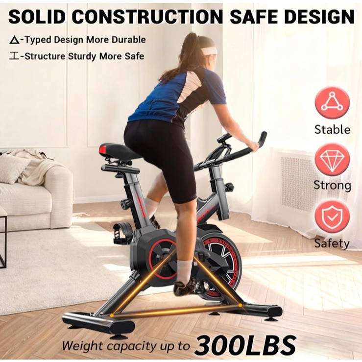 Bicicleta dinâmica profissional, adequada para locais de ginástica e Fitness-120kg