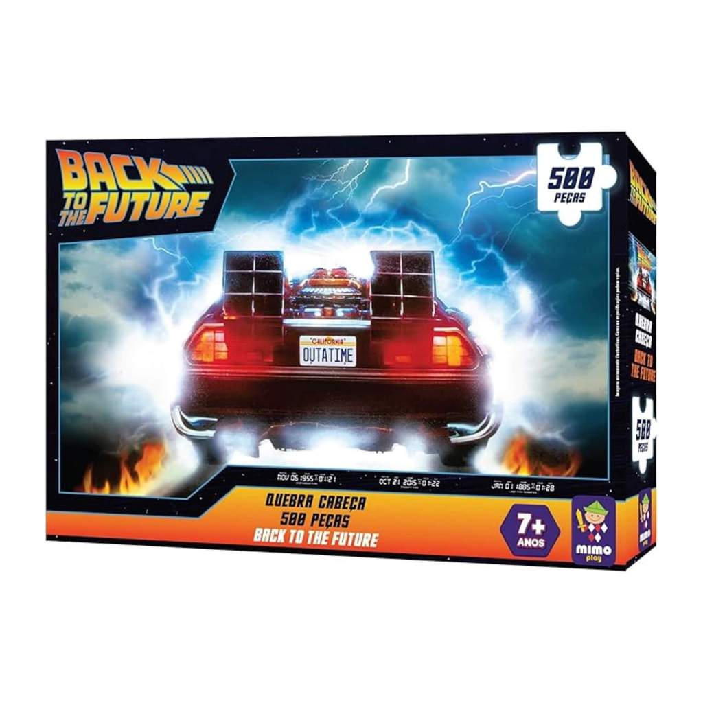 Quebra-Cabeça Back to the Future - De volta para o Futuro 500 Peças Mimo Toys - 3033 em Oferta na Shopee