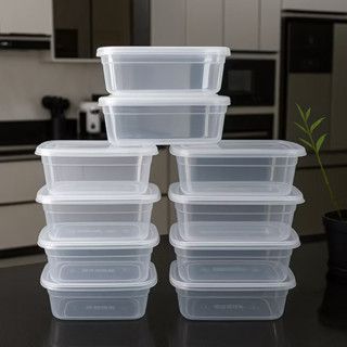 Kit 20 Potes Marmita Fitness 500ml Reutilizável Transparentes BPA FREE Freezer Microondas Organizado em Oferta na Shopee