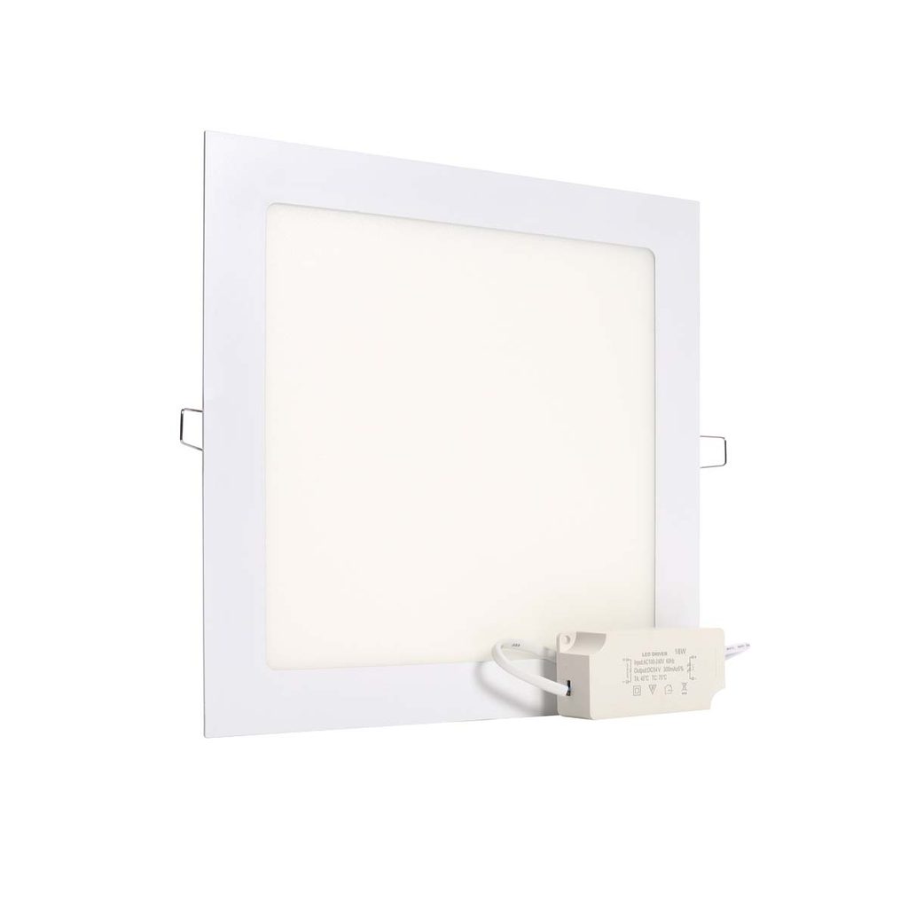 Plafon Led 18w Quente Quadrado Embutir em Oferta na Shopee
