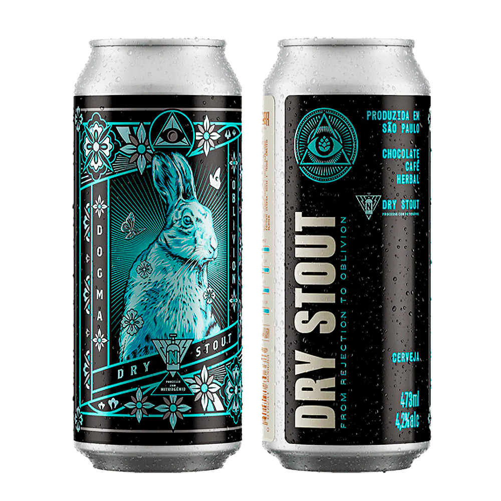 Cerveja Dogma Dry Stout Chocolate e Café Herbal 473ml 4,2%