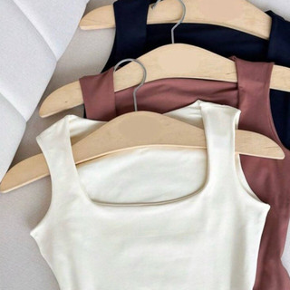 Kit 3 Regatas Blusinha Decote Quadrado Forro Duplo Verão 2025