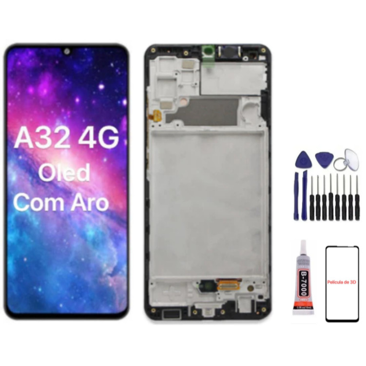 Tela Frontal Touch Screen Display Lcd Compatível Galaxy A32 4G A325 Ori Amoled&Incell Enviar Rapido em Oferta na Shopee