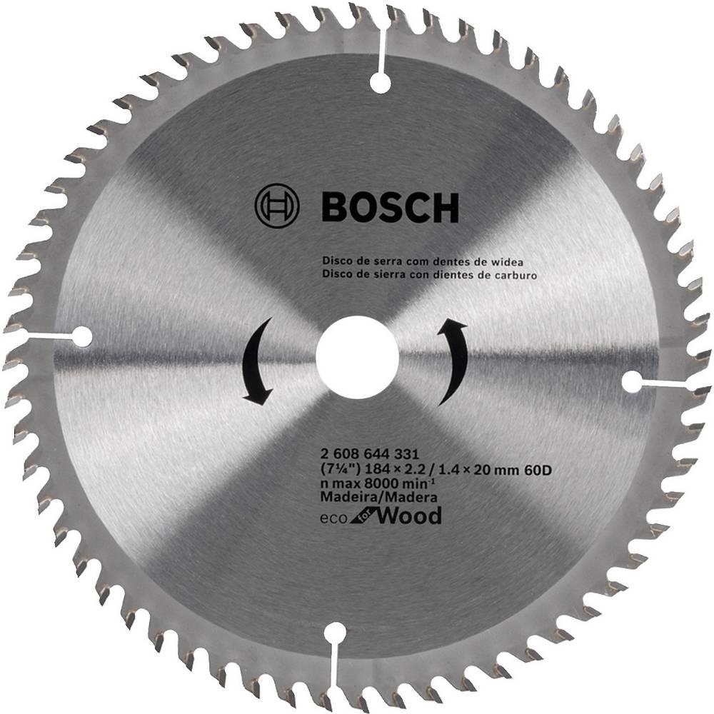 Disco de Serra Circular ECO 184 x 20 MM 60 Dentes BOSCH em Oferta na Shopee
