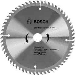 Disco de Serra Circular ECO 184 x 20 MM 60 Dentes BOSCH