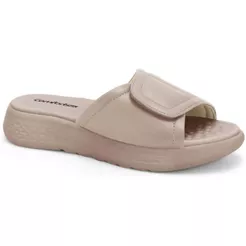 Tamanco Feminino Leve e Confortável com Velcro Rosado Comfortflex 2547301-4