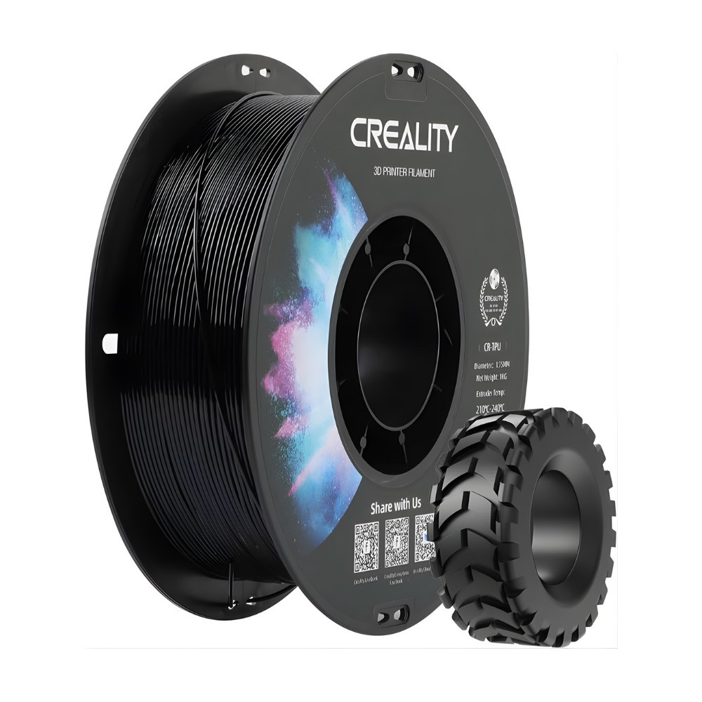 Filamento Impressão 3D Creality Cr-Tpu Flexível Preto 1Kg em Oferta na Shopee