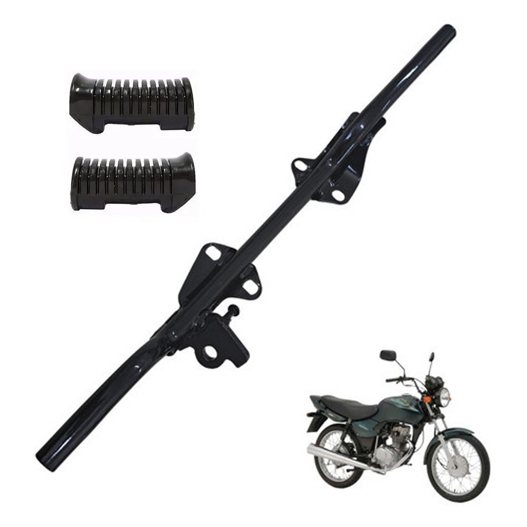 Estribo Pedal Apoio Cg Titan Today 125 2000 2004 + Borracha