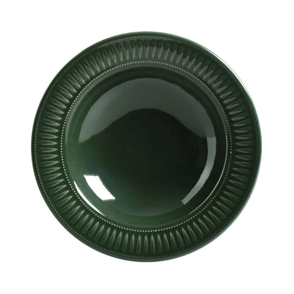 Prato Fundo Porto Brasil Daisy Verde Botânico 21,5cm em Oferta na Shopee