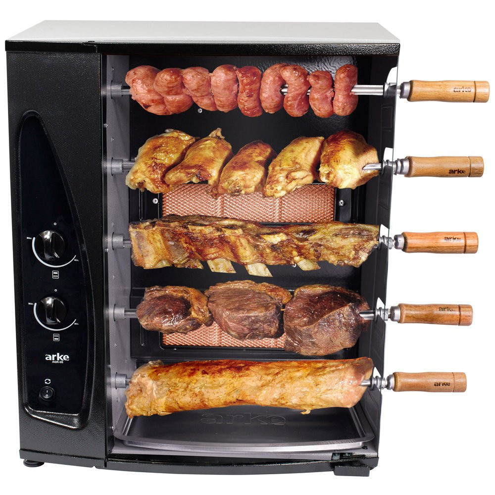 Imagem Churrasqueira a Gás Rotativa Arke - AGR-05 Bivolt
