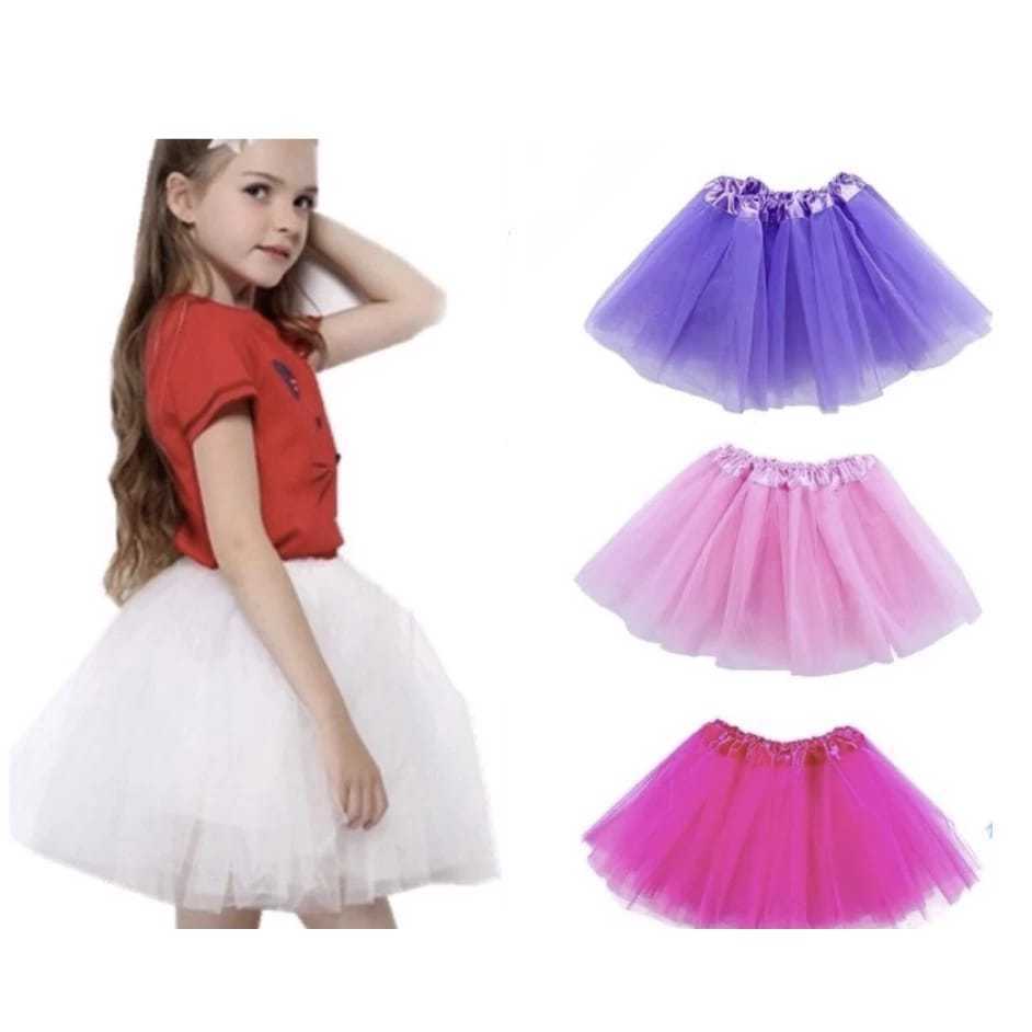 1 Saia De Tule Tutu Adulto com gliter Colorida Festa Carnaval 40 /30Cm Promocao ENVIO ALEATORIO