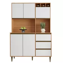 Armário De Cozinha Completa 5 Portas 3 Gavetas Itália