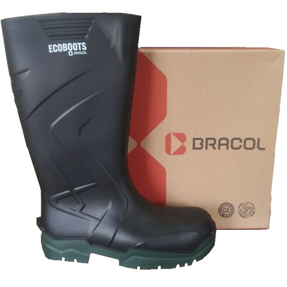 Bota pu Cano Longo Ecoboots Polytech Biq Composite Bracol