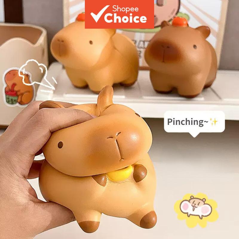 Brinquedo de Descompressão Capybara Bonito EVA Lento Rebound Alívio de Estresse para Decoração de Escritório e Férias