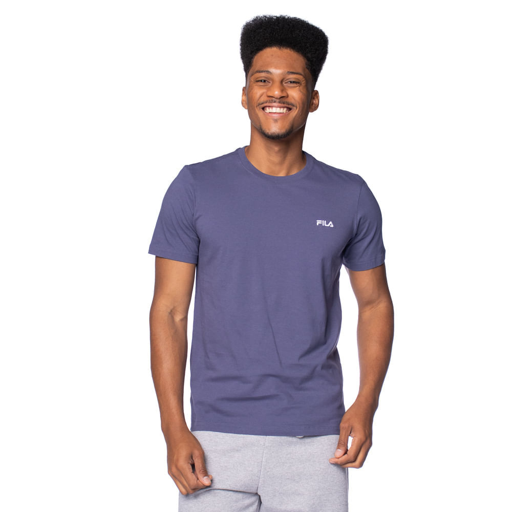 Camiseta Masculina Fila Classic Algodão Marinho