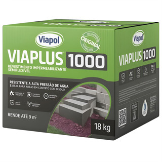 Viaplus 1000 Impermeabilizante Cimenticio Viapol 18kg em Oferta na Shopee