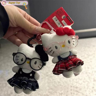 SUPERTOY Cartoon Plush Sanrio Hello Kitty Chaveiro Pingente Bonito Boneca De Pelúcia Requintado Criativo Mochila Decoraç em Oferta na Shopee