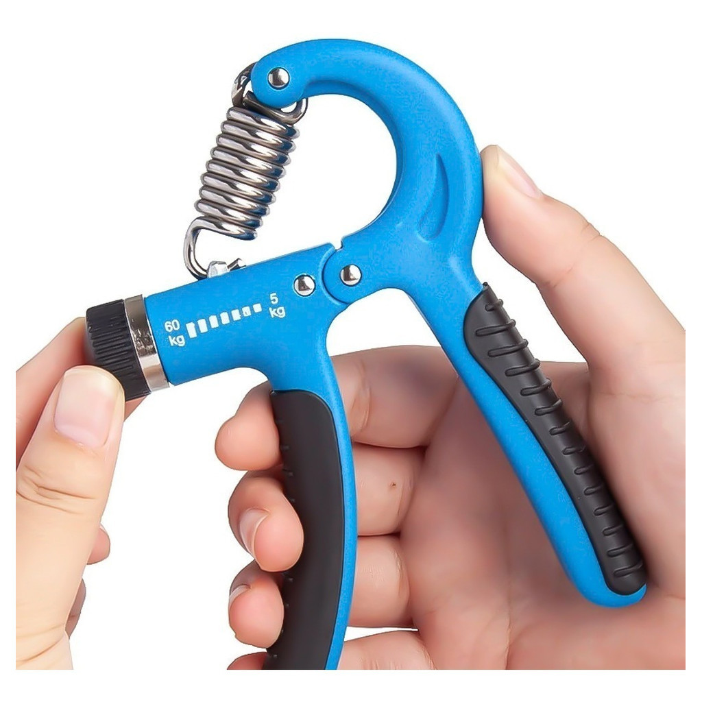 Equipamento de Fisioterapia Hand Grip - Contador Integrado + Ajuste de 5kg a 60kg (Mola Resistente)