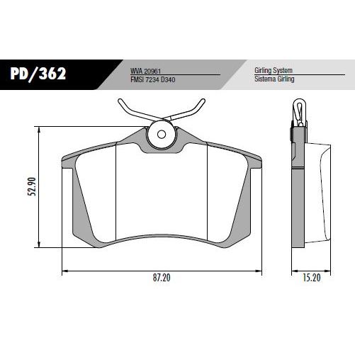 Pastilha de Freio Traseira Fras-le para Renault Fluence 2.0 16V 2011 até 2018 - Cod. PD362 — imagem 2 de 2