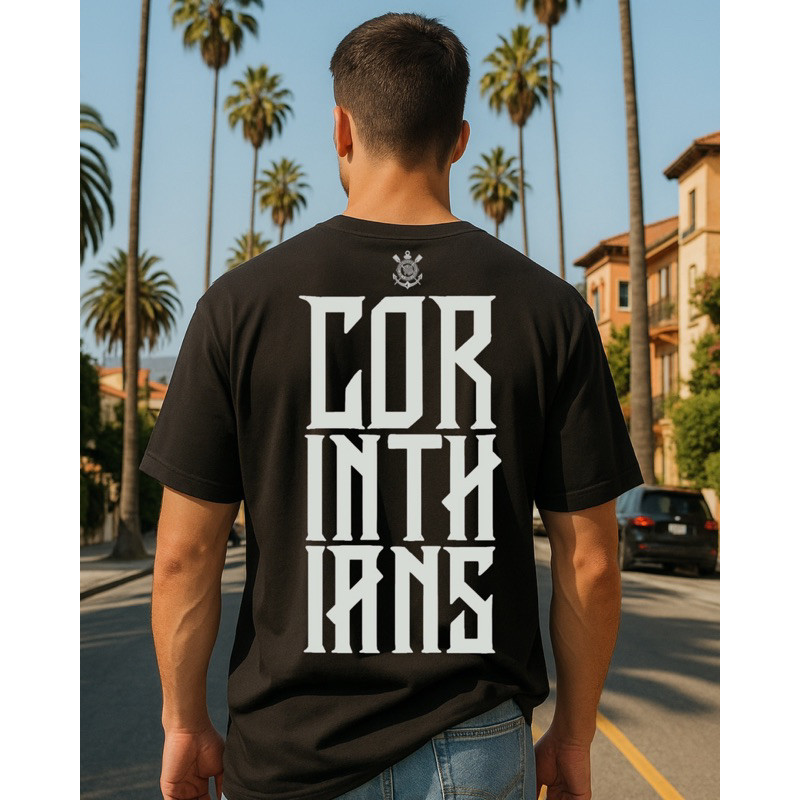 ️️Camiseta Plus size Masculina Algodao Premium Corinthians 2025 Gaviões da Fiel ️Manto timão