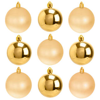 Bolinhas de Natal Dourada 6cm 9 peças - Casambiente em Oferta na Shopee