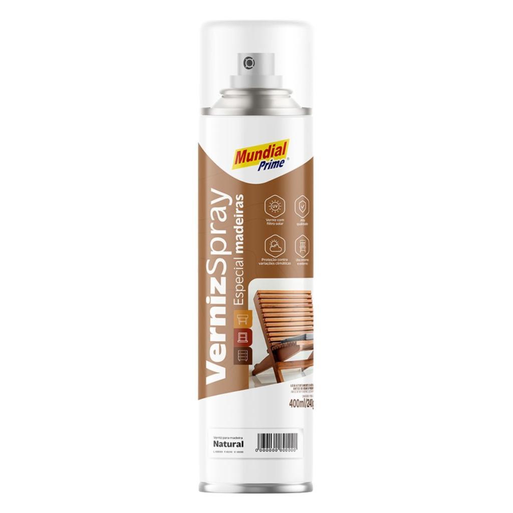 Verniz De Madeira Natural Spray 400ml Proteção UV