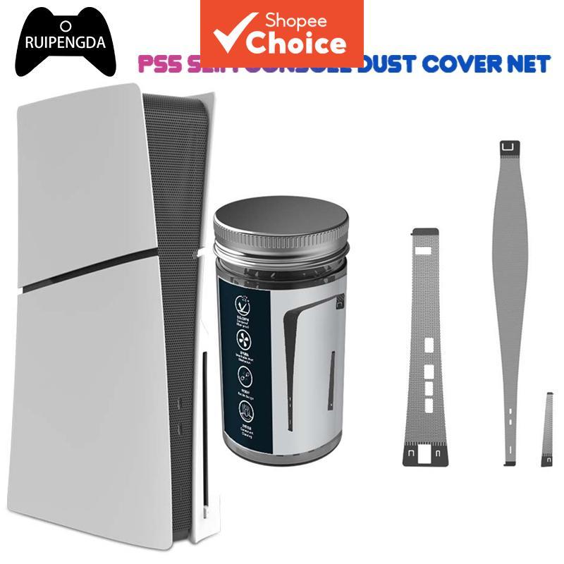 Rede Protetora de Poeira para Console PS5 Slim - Discos & Digital, Material em PVC, Resistente a Riscos, Respirável,