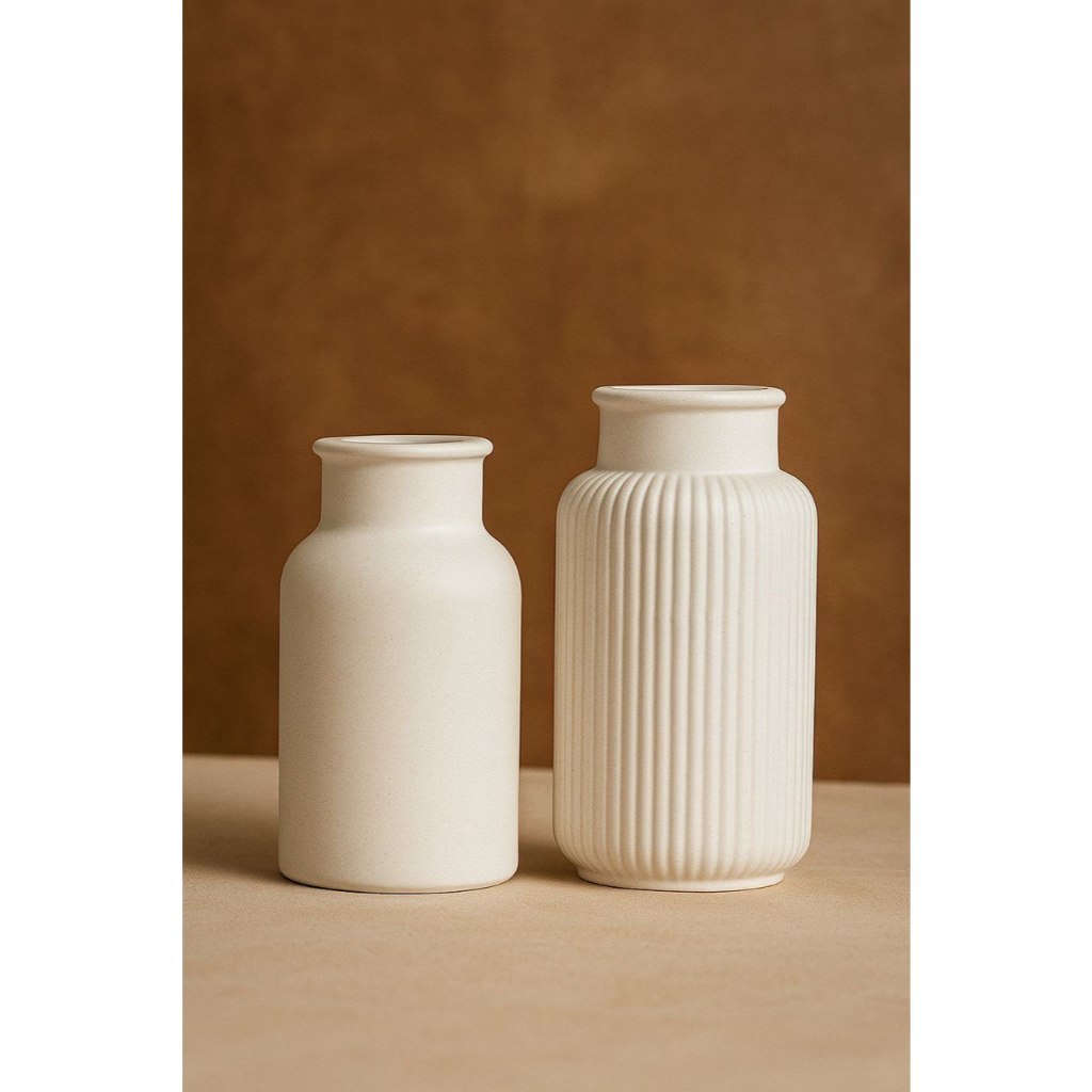 Kit 4 Vasos Decorativo em Gesso para Vaso de Plantas Suculentas e Cactos Decoração Sala