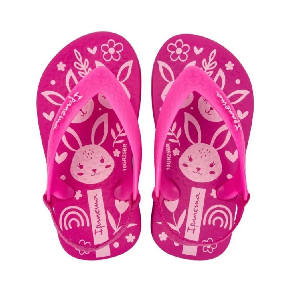 Chinelo Baby Ipanema Menina Com Elástico Segurança Conforto