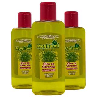 Kit 3 Odorizante de Ambiente Óleo de Citronela 140ml - Mogilândi em Oferta na Shopee
