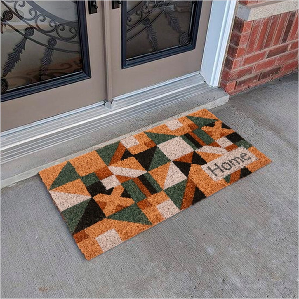 Tapete Capacho Fibra De Coco 100% Natural Tapete Entrada Casa Bem Vindo | Vegano, natural, capacho | em Oferta na Shopee