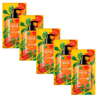 Kit 5 Sabonete Líquido para Mãos Lux Essências do Brasil Flor Cajueiro Refil 240ml em Oferta na Shopee