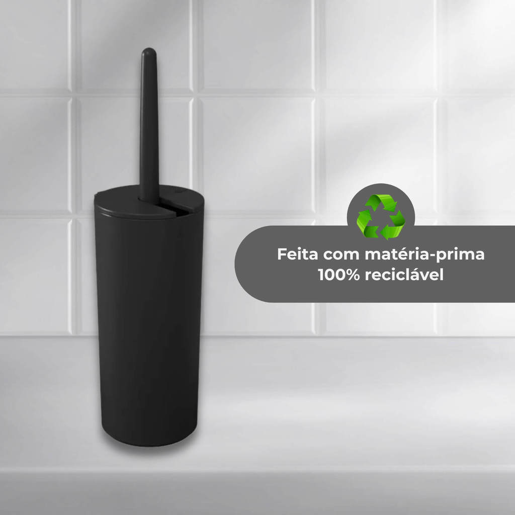 Escova Sanitária Serene Preto 1 Unidade Brinox - 13107/3008 — imagem 2 de 2
