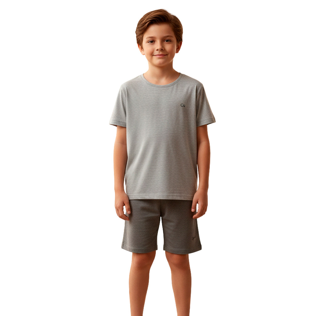 Pijama Ogochi Infantil Cinza Og 02/08