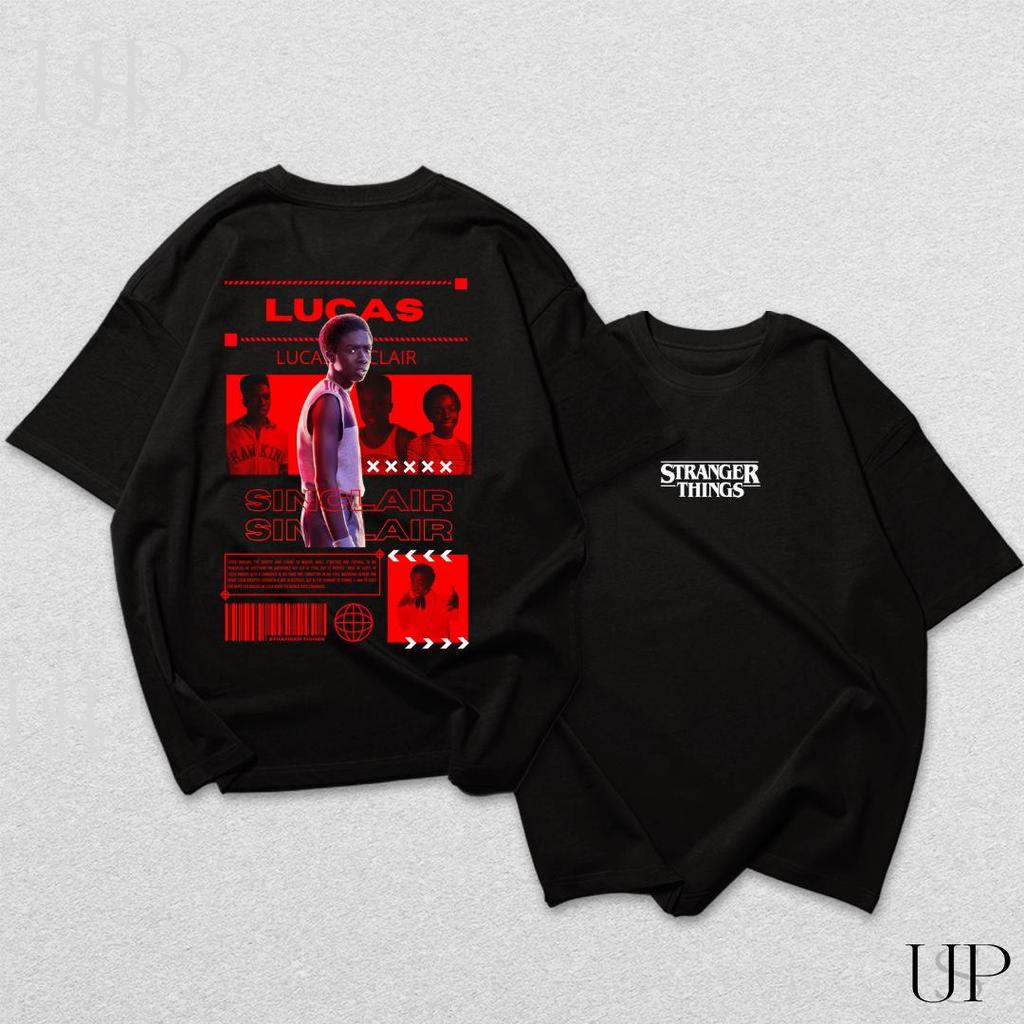 Camiseta Camisa Stranger Things Lucas Sinclair Streetwear Y2K 100% Algodão Premium Confortável