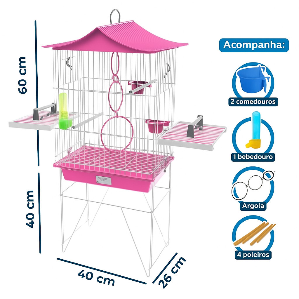 Mini Viveiro Mansa Para Calopsita Chinesinho Vivo Pet Epóxi Agapornes Aves Livres Poleiro de Madeira Aberta em Oferta na Shopee